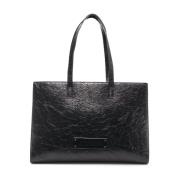 Zwarte Shopper Tas Elegant Stijlvol Love Moschino , Black , Dames