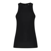 Zwart Vloeibaar Jersey Tank Top TotêMe , Black , Dames