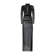 Zwarte Coltrui Jurk Aw24 Jean Paul Gaultier , Black , Dames