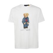 Witte Denim Beer T-Shirt Ralph Lauren , White , Heren