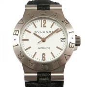 Pre-owned Stainless Steel watches Bvlgari Vintage , White , Heren