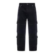 Trousers Represent , Black , Heren