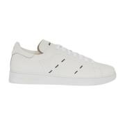 Witte Kalfsleren Cupzool Sneakers Kiton , White , Heren