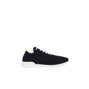 Zwarte Cashmere Sneakers Fits Stijl Kiton , Black , Dames