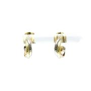 Pre-owned White Gold earrings Cartier Vintage , Yellow , Dames