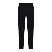 Zwarte Wol Maatwerk Broek Saint Laurent , Black , Heren