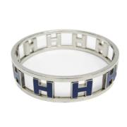 Pre-owned Silver bracelets Hermès Vintage , Blue , Dames