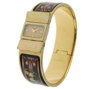 Pre-owned Stainless Steel watches Hermès Vintage , Yellow , Dames