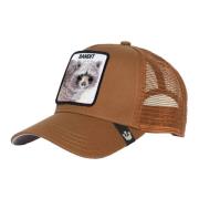 Groene Bandiet Truckerpet met Wasbeer Goorin Bros , Brown , Heren