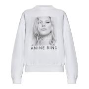 Gedrukte Sweatshirt Anine Bing , White , Dames