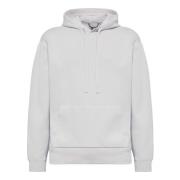 Hoodie Crepe Knit Sweatshirt Boggi Milano , Gray , Heren