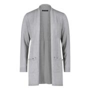 Geribbelde Lange Vest Betty Barclay , Gray , Dames