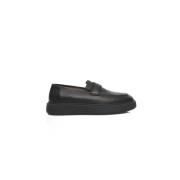 Heren Leren Mocassins Hoge Rubberen Zool Cerruti 1881 , Black , Heren