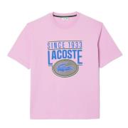 Koop Loose Fit T-shirt Lacoste , Pink , Heren