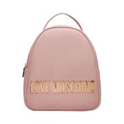 Roze Rugzak Trendy Stijlvol Elegant Moschino , Pink , Dames