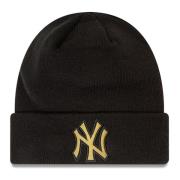 Yankees Metallic Badge Beanie New Era , Black , Unisex