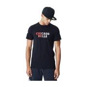 Chicago Bulls Gradient Wordmark Tee New Era , Black , Heren