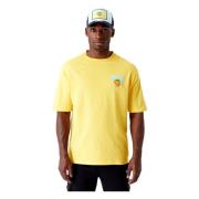 Gele Fruit Grafische Tee New Era , Yellow , Heren