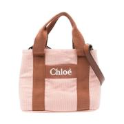 Roze Corduroy Leren Schoudertas Chloé , Pink , Dames