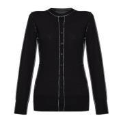 Wollen Vest MM6 Maison Margiela , Black , Dames