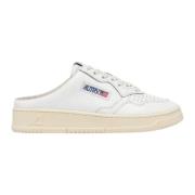 Witte Leren Casual Instappers Autry , White , Dames