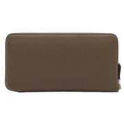 Pre-owned Canvas wallets Hermès Vintage , Gray , Dames