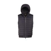 Ultra-lichte Hooded Gewatteerde Vest Acqua Lijn Moorer , Gray , Heren