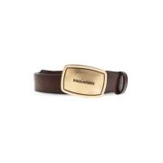 Leren riem Dsquared2 , Brown , Dames