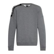 Sweatshirt met bedrukt logo Emporio Armani EA7 , Gray , Heren