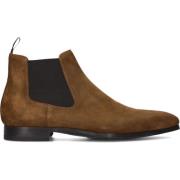 Chelsea Boots Heren Cognac Suède Magnanni , Brown , Heren