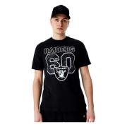 Zwarte Raiders NFL Tee New Era , Black , Heren