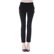 Skinny Broek met Zijrits Byblos , Black , Dames