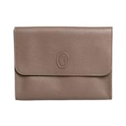 Stijlvolle Pochette met Magnetische Knoopsluiting Trussardi , Brown , ...