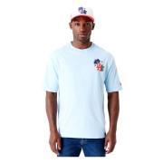 Dodgers MLB Bloemen Grafisch Shirt New Era , Blue , Heren