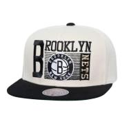 Witte Nets Speed Zone Snapback Pet Mitchell & Ness , White , Heren