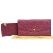 Pre-owned Leather wallets Louis Vuitton Vintage , Purple , Dames