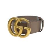 Pre-owned Leather belts Gucci Vintage , Brown , Dames