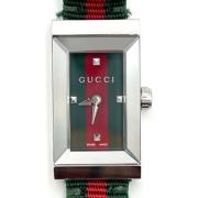 Pre-owned Stainless Steel watches Gucci Vintage , Green , Dames