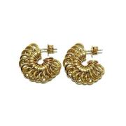 Pre-owned Silver earrings Bottega Veneta Vintage , Yellow , Dames