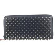 Pre-owned Leather wallets Christian Louboutin Pre-owned , Black , Dame...