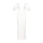 Witte Strapless Maxi Jurk Solace London , White , Dames