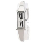 Pre-owned Stainless Steel watches Gucci Vintage , White , Dames