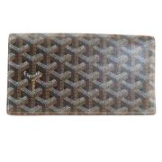 Pre-owned Canvas wallets Goyard Vintage , Brown , Dames