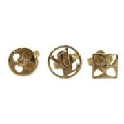 Pre-owned Metal earrings Louis Vuitton Vintage , Yellow , Dames