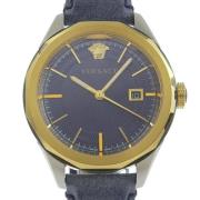 Pre-owned Stainless Steel watches Versace Pre-owned , Blue , Heren