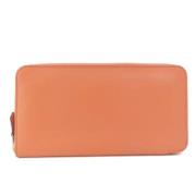 Pre-owned Leather wallets Hermès Vintage , Pink , Dames