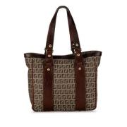 Pre-owned Canvas totes Fendi Vintage , Beige , Dames