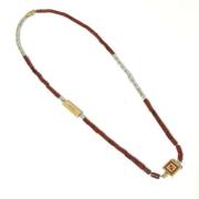 Pre-owned Metal necklaces Fendi Vintage , Brown , Dames