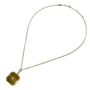 Pre-owned Metal necklaces Celine Vintage , Yellow , Dames