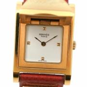 Pre-owned Stainless Steel watches Hermès Vintage , Yellow , Dames